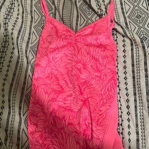 workout hot pink top